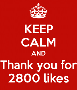 keep-calm-and-thank-you-for-2800-likes